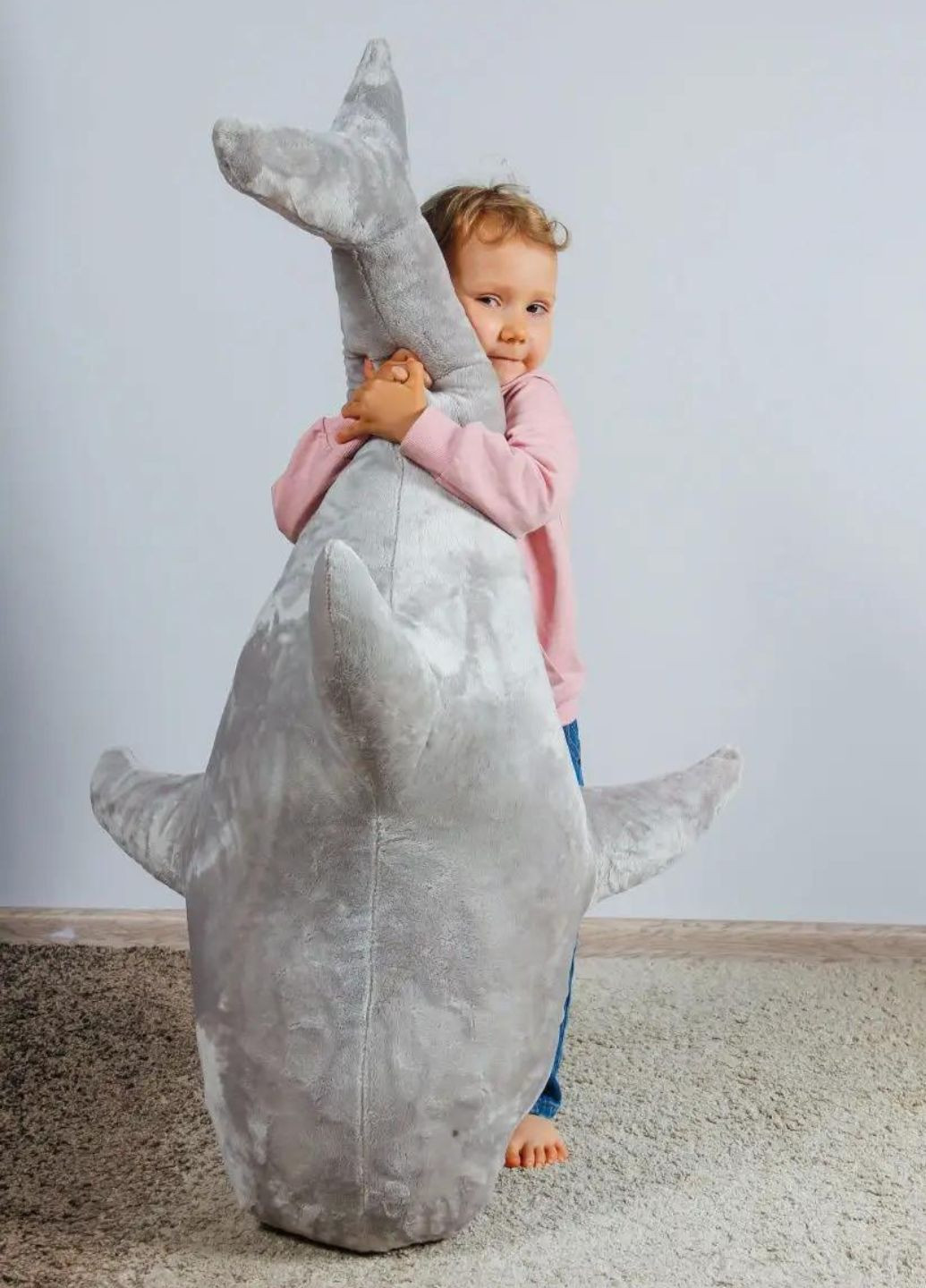 Большая мягкая игрушка Акула 140 см плюшевая подушка My Kigu (369774647)