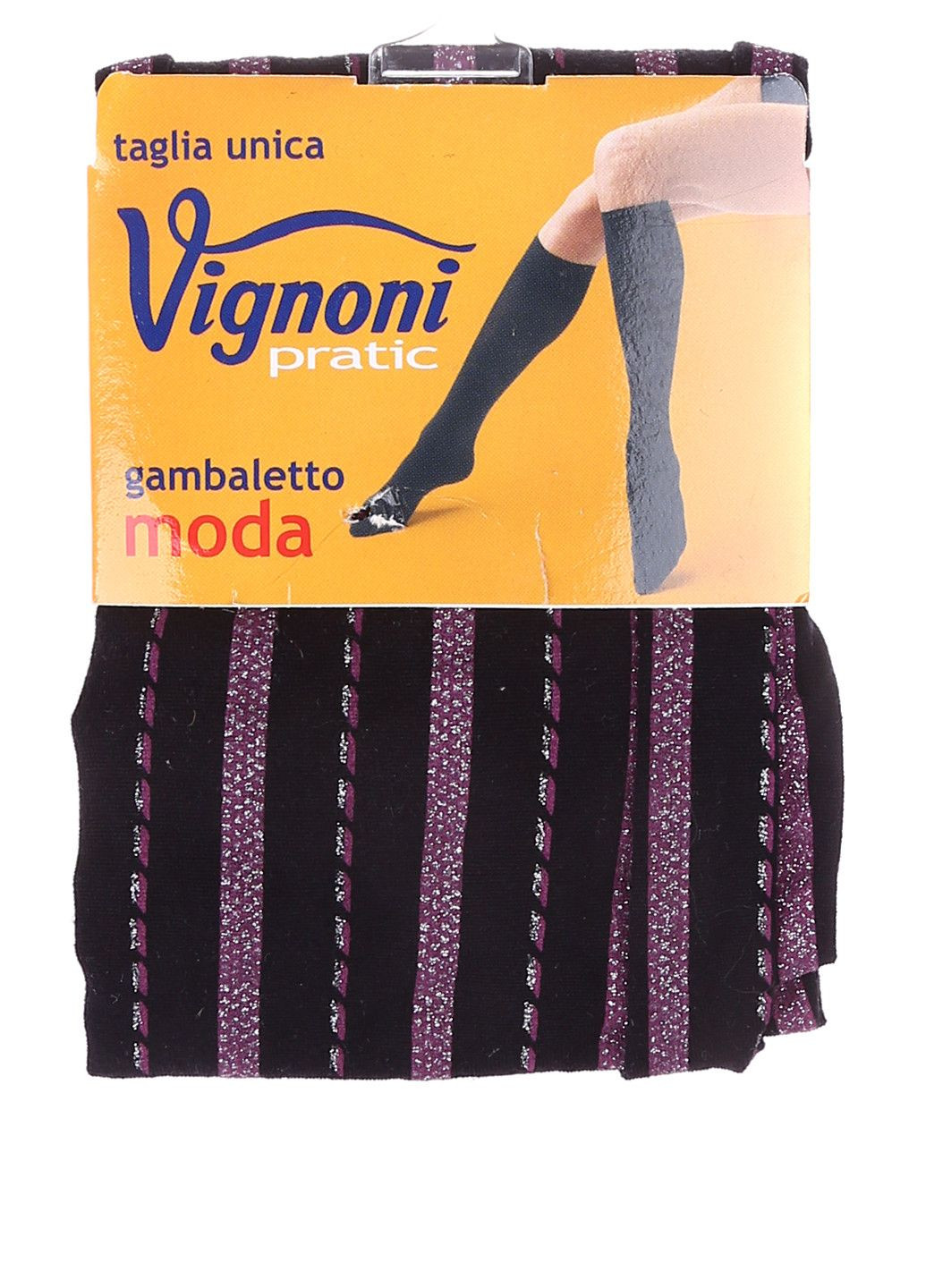 Фиолетовые носки 66o8_черно-фиолетовый(nero) фиолетовый Vignoni (324884255)