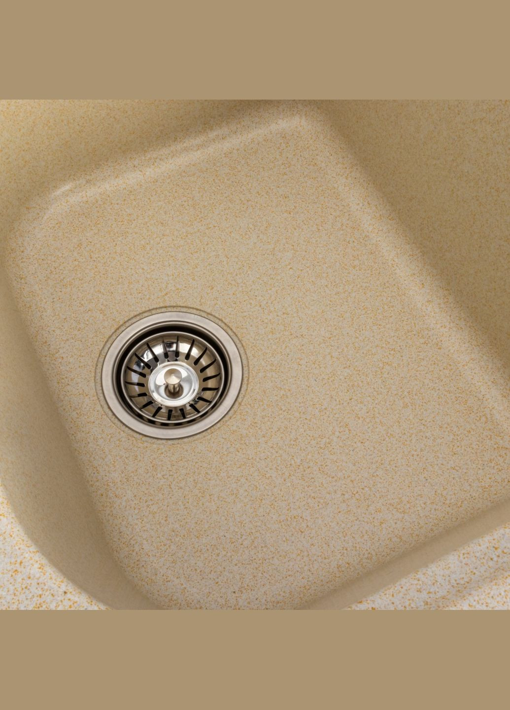 Гранітна мийка для кухні 7950 Equatoria матова Пісок Platinum (269793887)