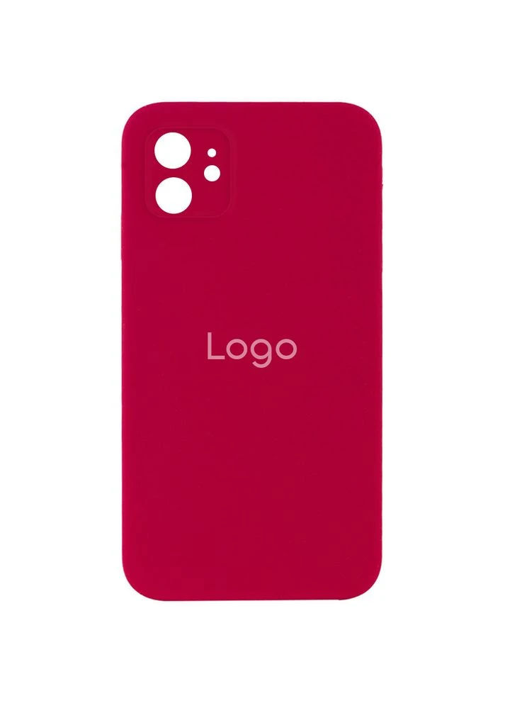 Чехол Silicone Case Square Full Camera для iPhone 11 Цвет 37.Rose Red No Brand Apple iPhone 11 2019 (336151316)