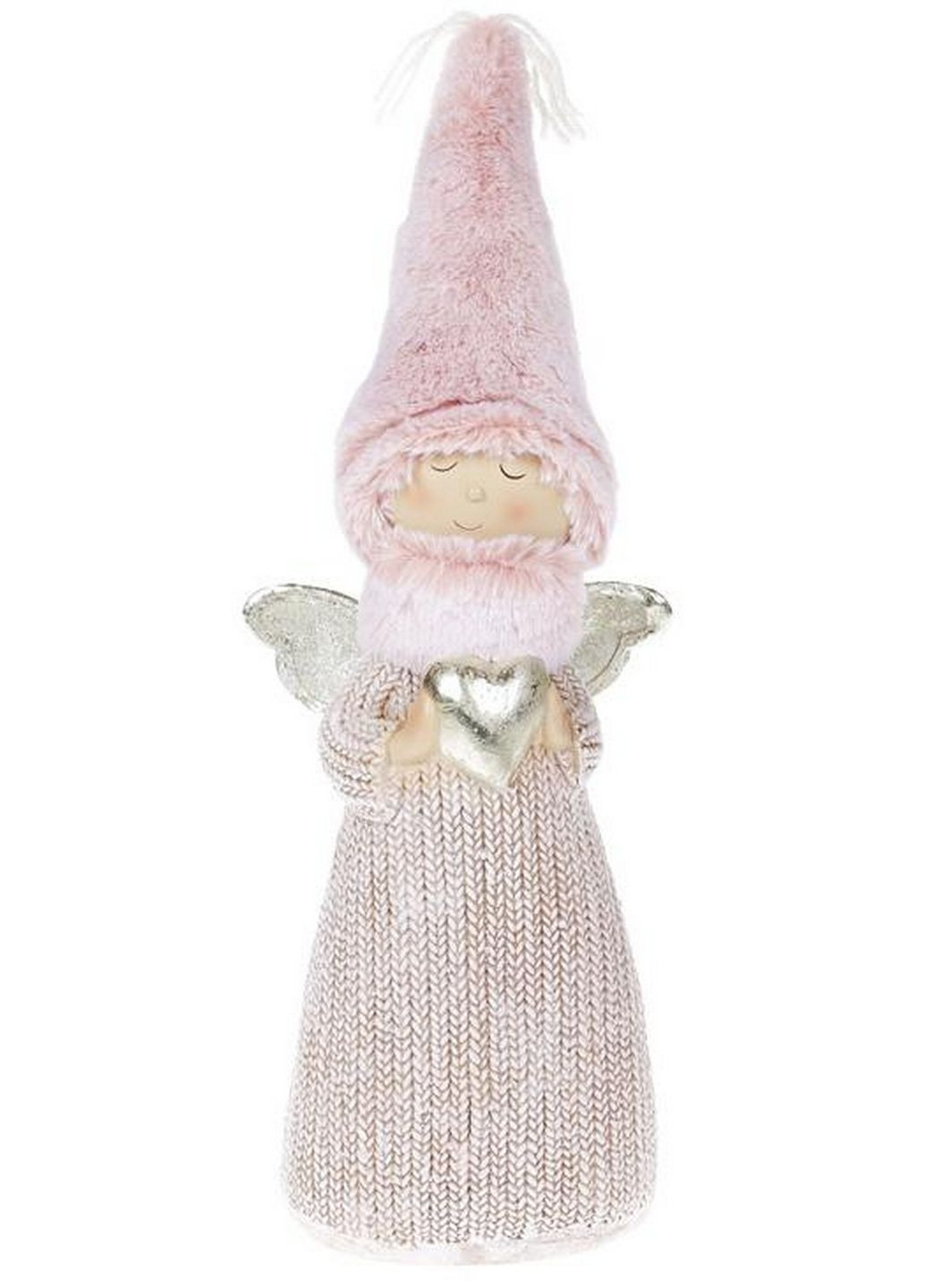 Фигурка декоративная "Ангел в меховой шапке" 14,5х10х40 см Bona (289364148)