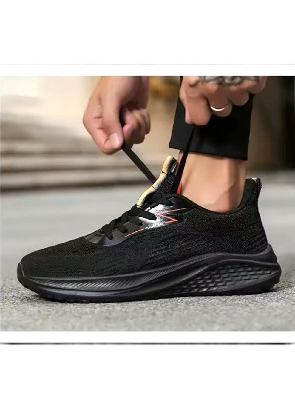 Черные летние кроссовки летние No Brand