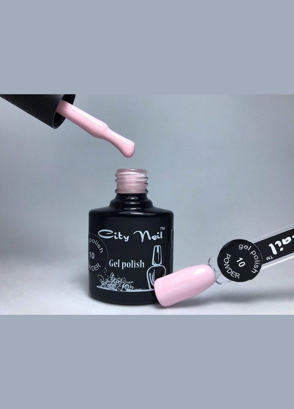 Світло рожевий пудровий гель лак CityNail Рожевий гель-лаку Блідо-рожевий гель лак Пастельні гель-лаки 6 City Nail (342376121)