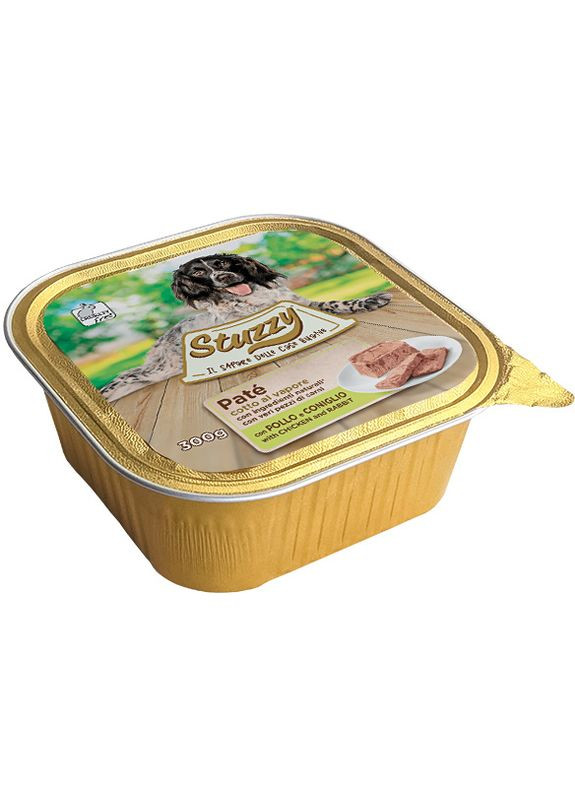 Влажный корм для собак Dog Chicken Rabbit паштет с курицей и кроликом 300 г (8005852040404) Stuzzy (364786428)