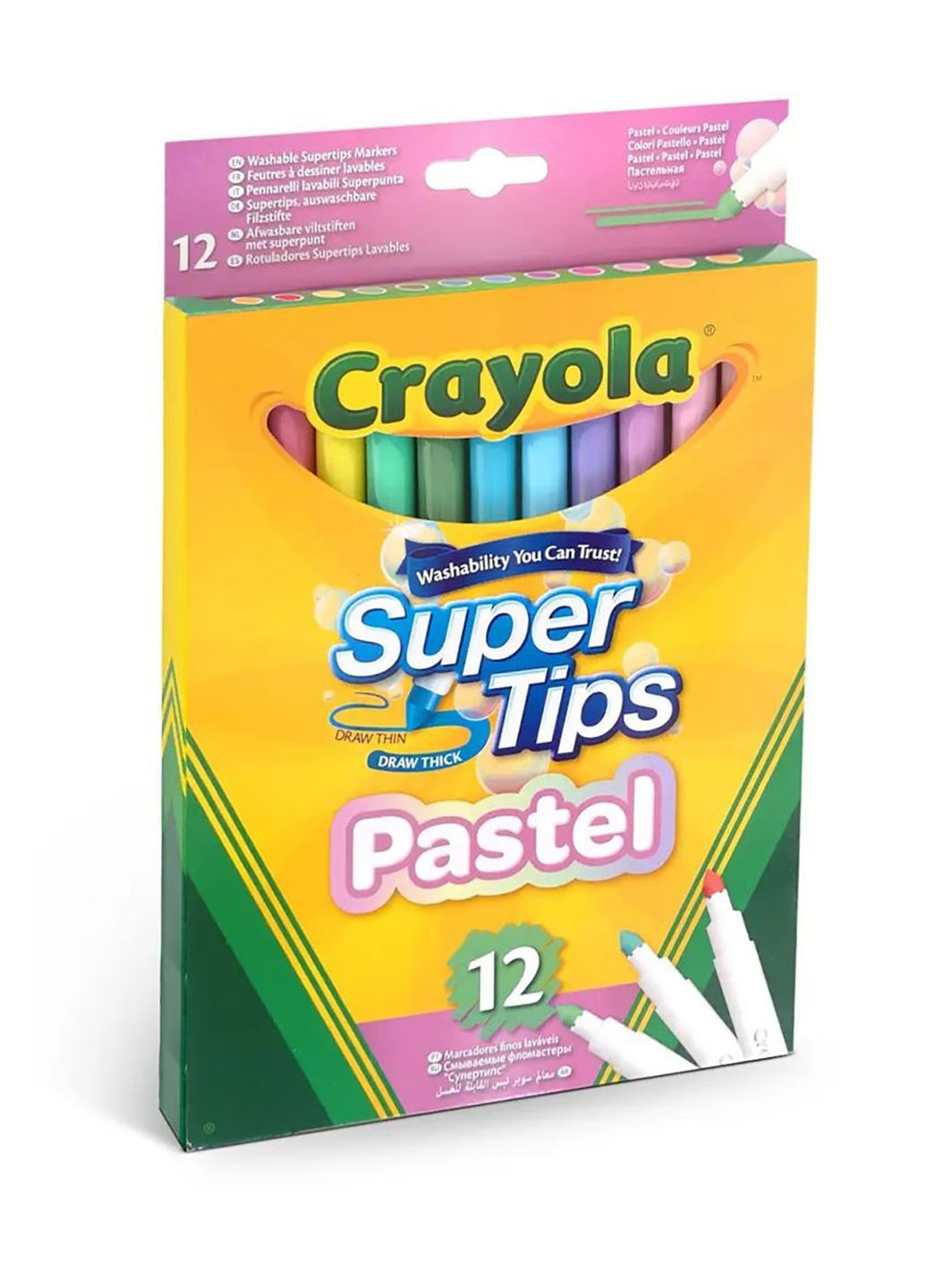 Набор фломастеров Supertips цвет разноцветный ЦБ-00249904 Crayola (292630230)