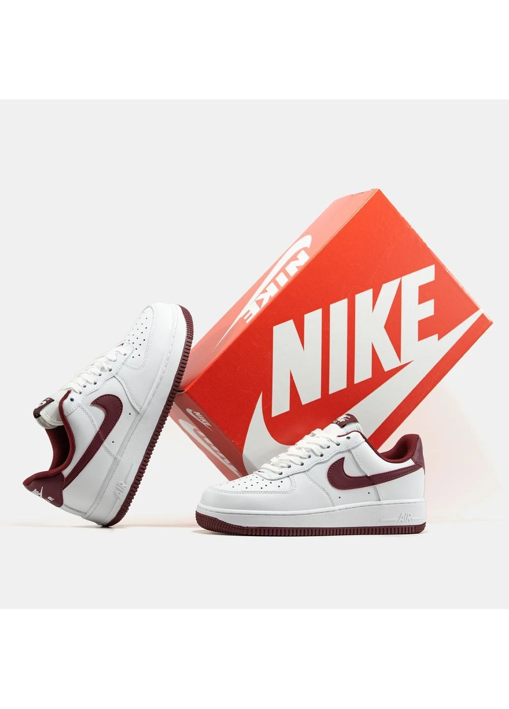 Белые демисезонные кроссовки мужские nike No Brand Air Force 1 Low