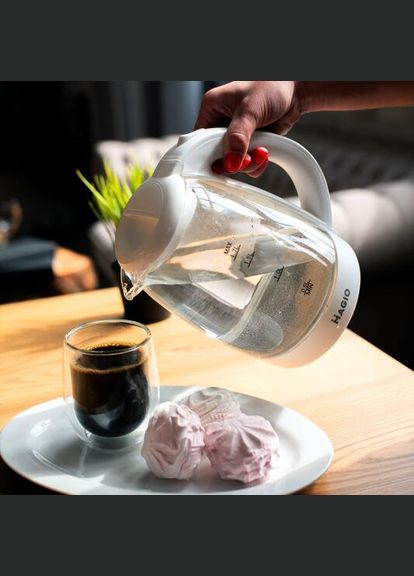 Электрочайник МG-504 1,7л/1850Вт/термостойкое стекло Magio (324621290)