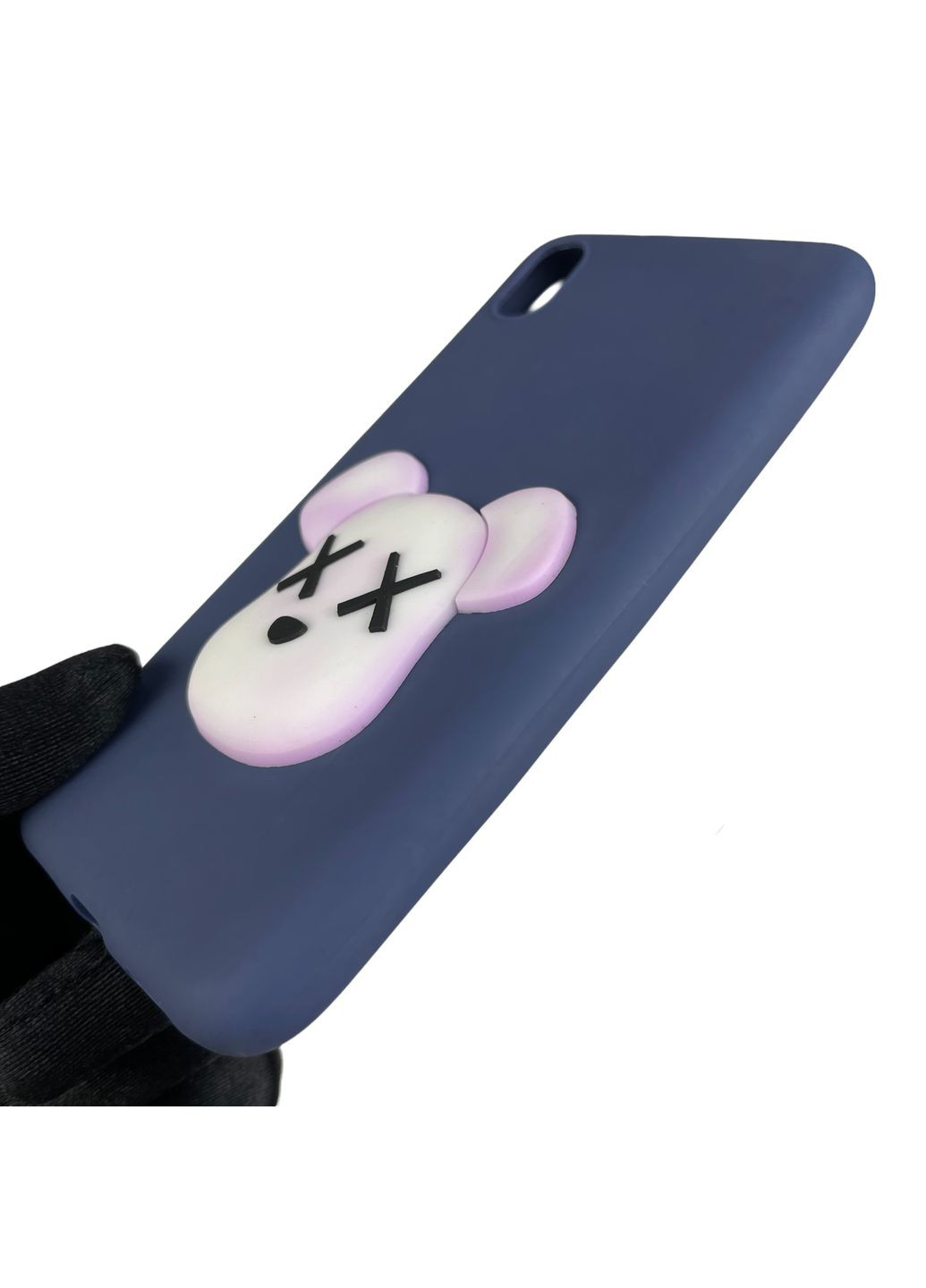 Чехол для Redmi 7A детский с мишкой на сяоми редми 7а тёмно-синий Xiaomi (366021439)