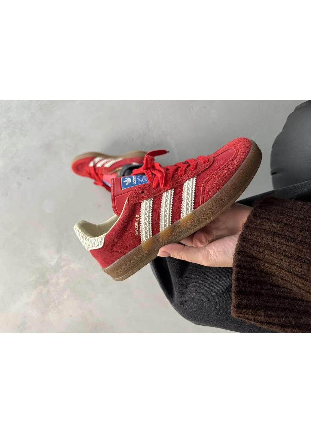 Червоні літні кросівки adidas gazelle red adi-0468 адідас газель червоні No Brand