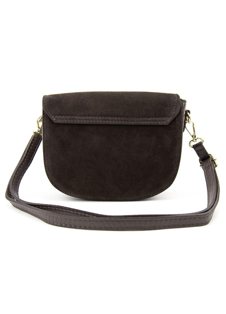 Сумка жіноча кросбоді на плече з натуральної шкіри флотар та замші повсякденна з округлим клапаном на застібці RoyalBag F-IT-9876 (365715635)