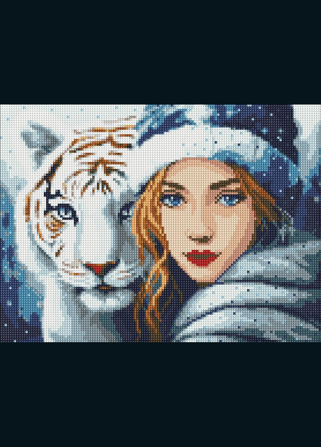 Алмазна мозаїка без підрамника Зимове тепло з голограмними стразами (AB) ©art_selena_ua 30x40 AMC7909 Ідейка (281028751)