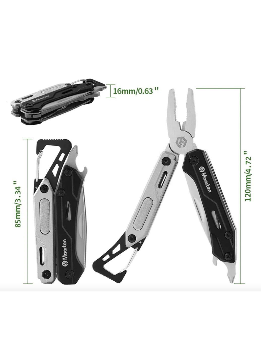 Мультитул универсальный Maarten 9 в 1 No Brand (327400410)