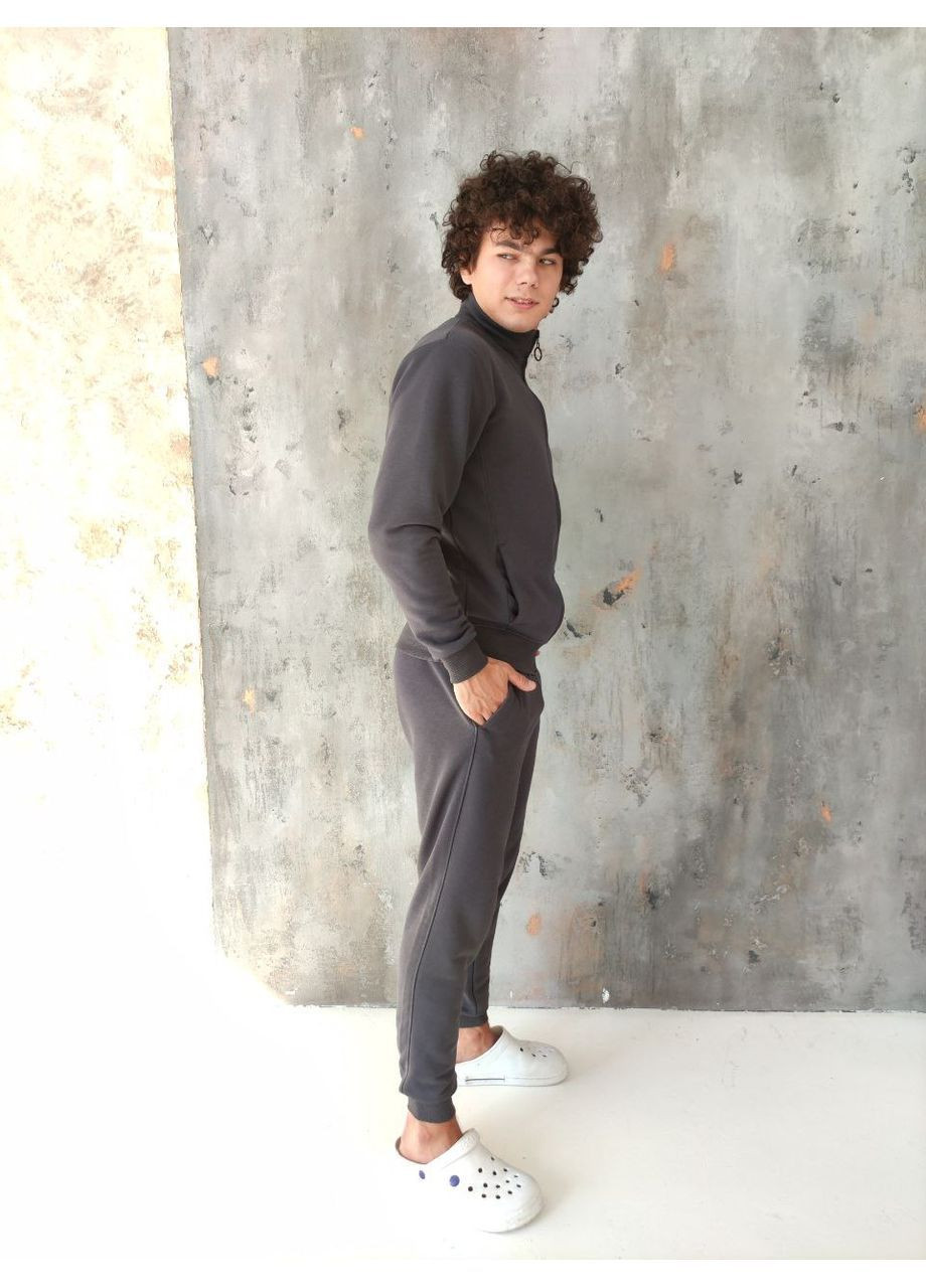 Серый демисезонный masoli мужской спортивный костюм брючный No Brand