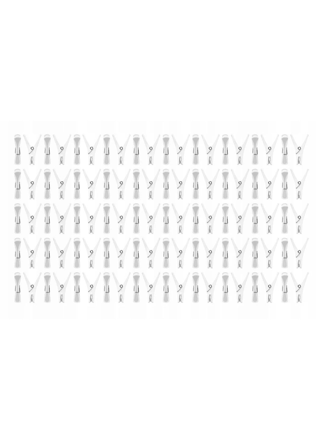 Набір прищіпок 50 шт з м"яким затисканням 8,3х1,75х4 см комбінований Livarno home (366349222)