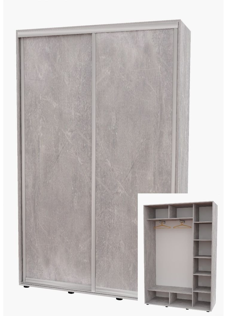 Шкаф-купе двухдверный 160*45*220 см Индастриал 2 двери ДСП Алекса (356774140)