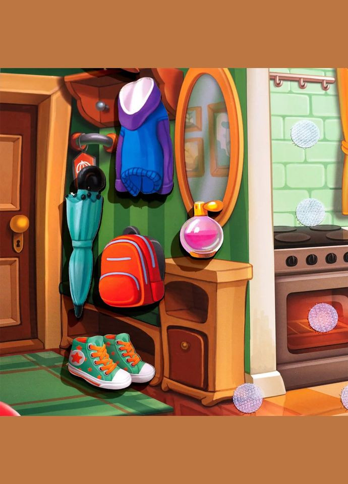 Деревянный пазлвкладыш "Наведи порядок в комнате и накорми Ваню" (ПСД271) PSD271 Ubumblebees (302385658)