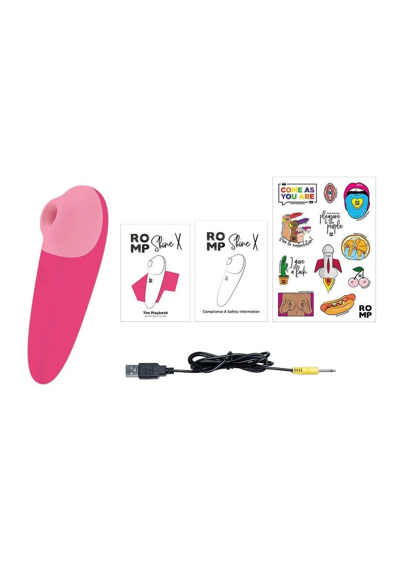 Вакуумный клиторальный стимулятор Romp Shine X, 10 уровней интенсивности No Brand (366878394)