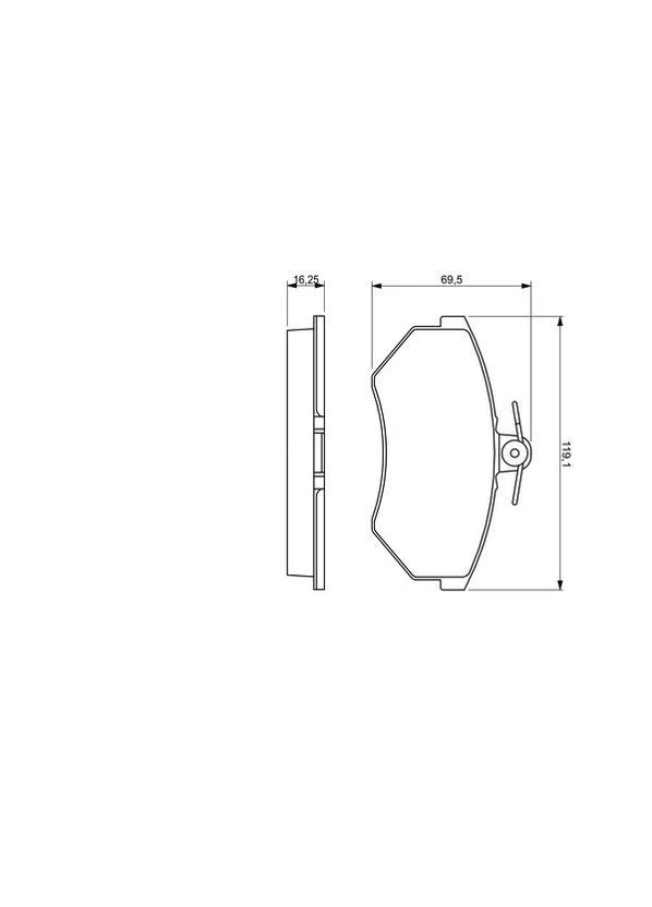 Тормозные колодки дисковые Bosch (390297234)