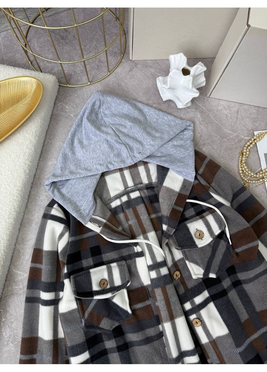 Сорочка з капюшоном двосторонній фліс Полар Туреччина,з кишенями Україна (363319379)