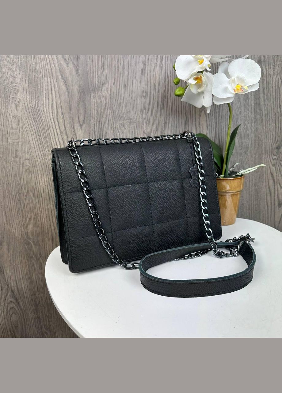 Женская кожаная сумочка клатч с цепочкой на плече. Минисумка из натуральной кожи No Brand (334730863)