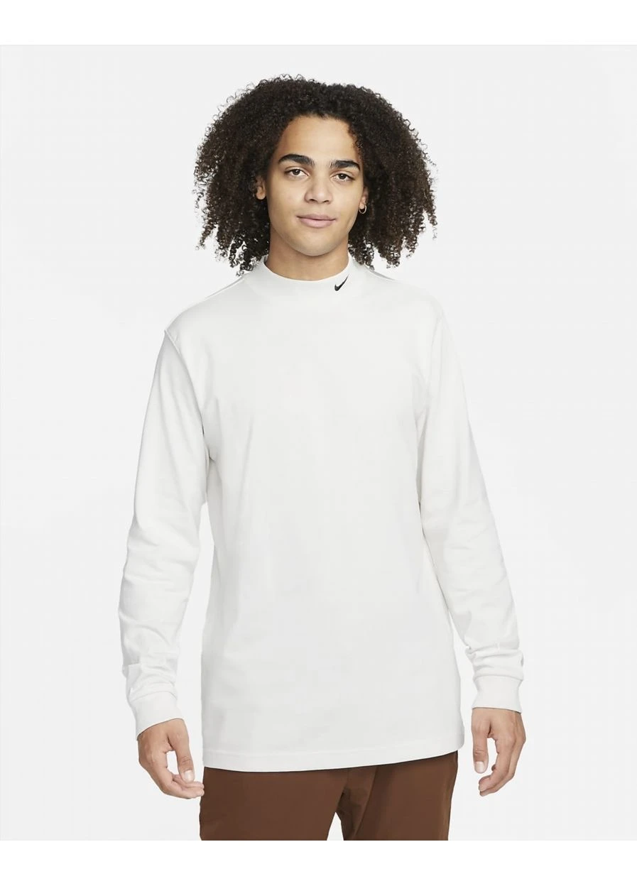 Белый світшот mock neck longsleeve white dx5868-030 Nike (398061909)