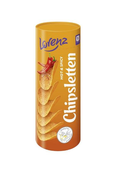 Картофельные чипсы Chipsletten острые со вкусом чили 100г TM Германия Lorenz (317290127)