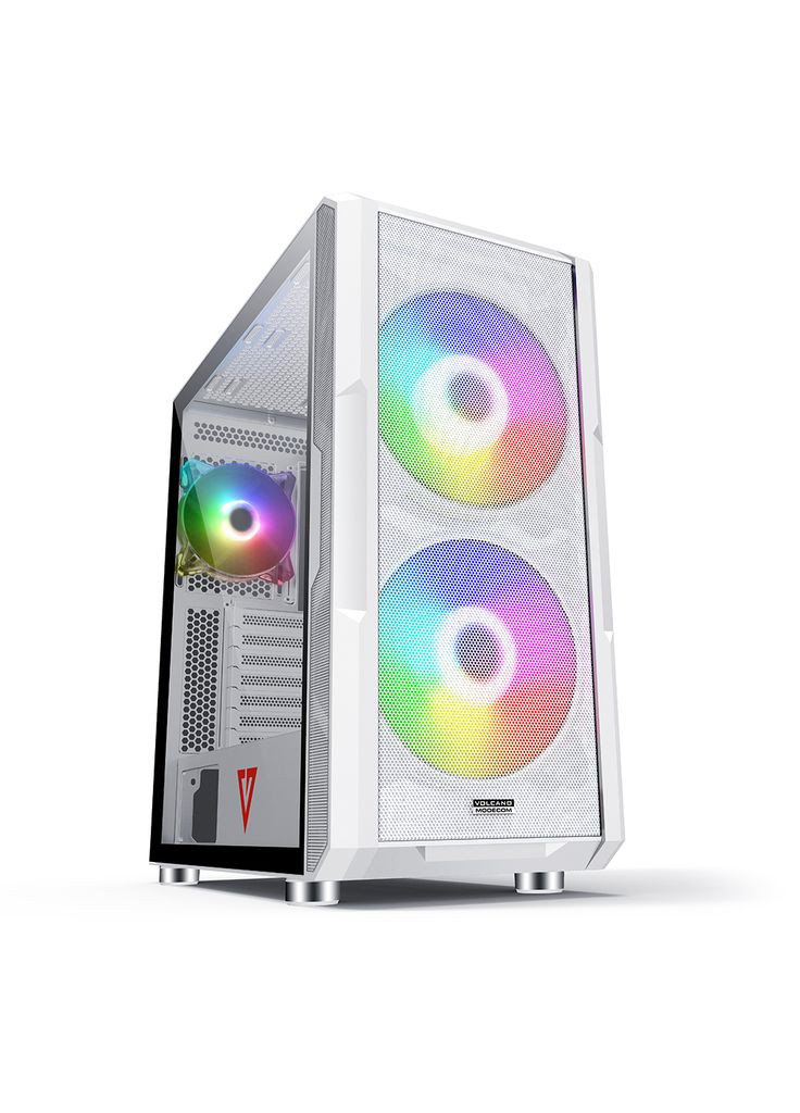 Корпус AMIRANI ARGB WHITE fans 2x200mm+1x120mm без БП ATX Modecom (314775198)