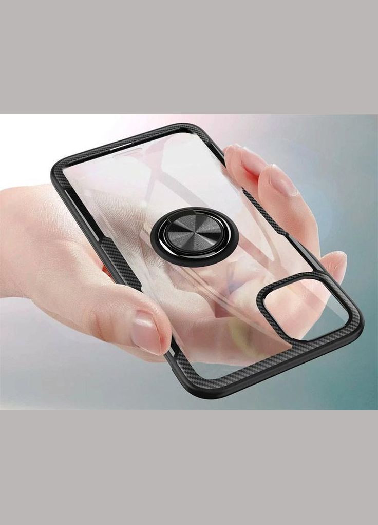 Чехол Ring Magnetic Stand для Apple iPhone 13 Black Primolux (262296829)