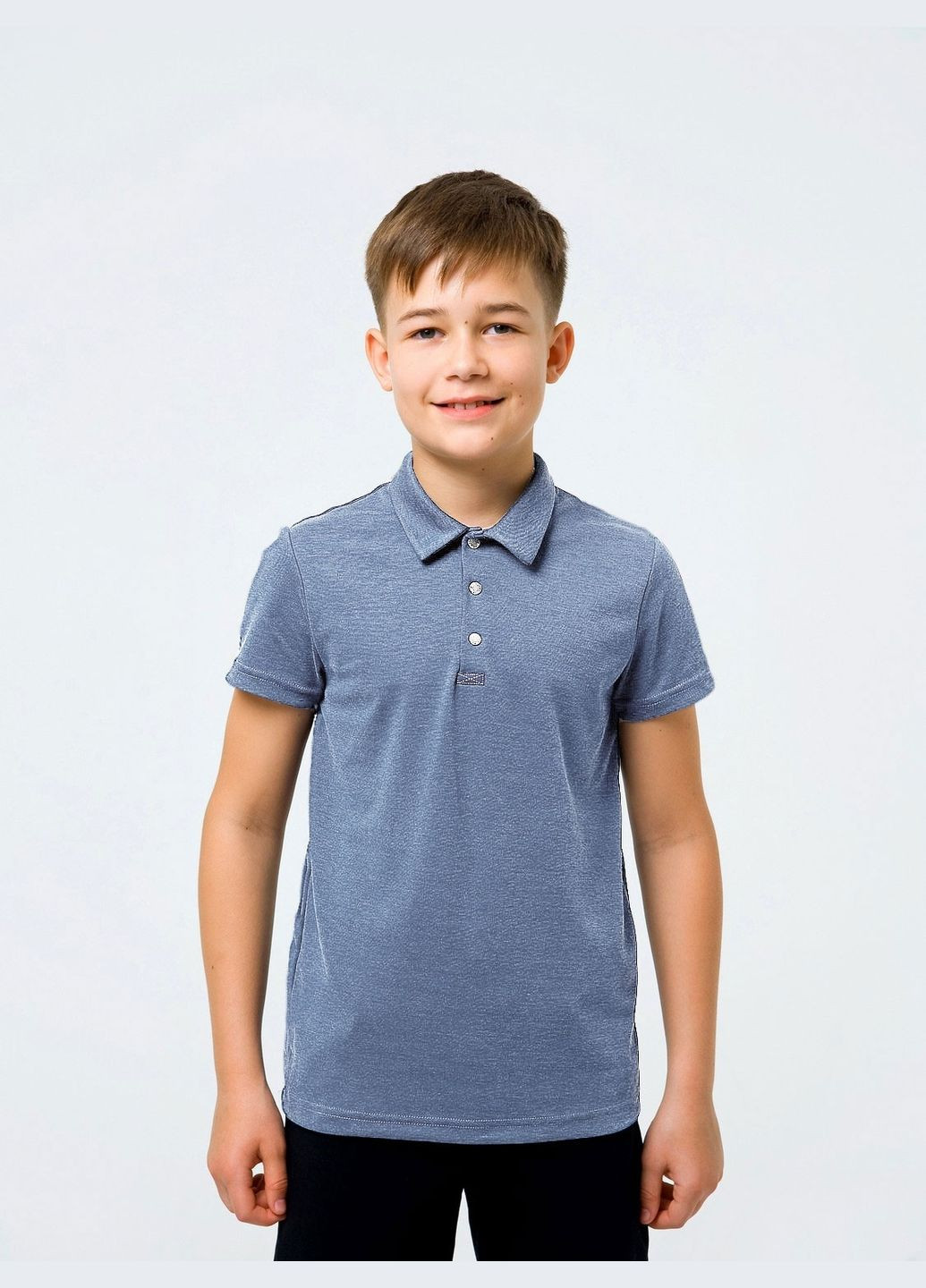 Футболка-поло к.р., интерлок, 9л/134/36 Smil (357494339)