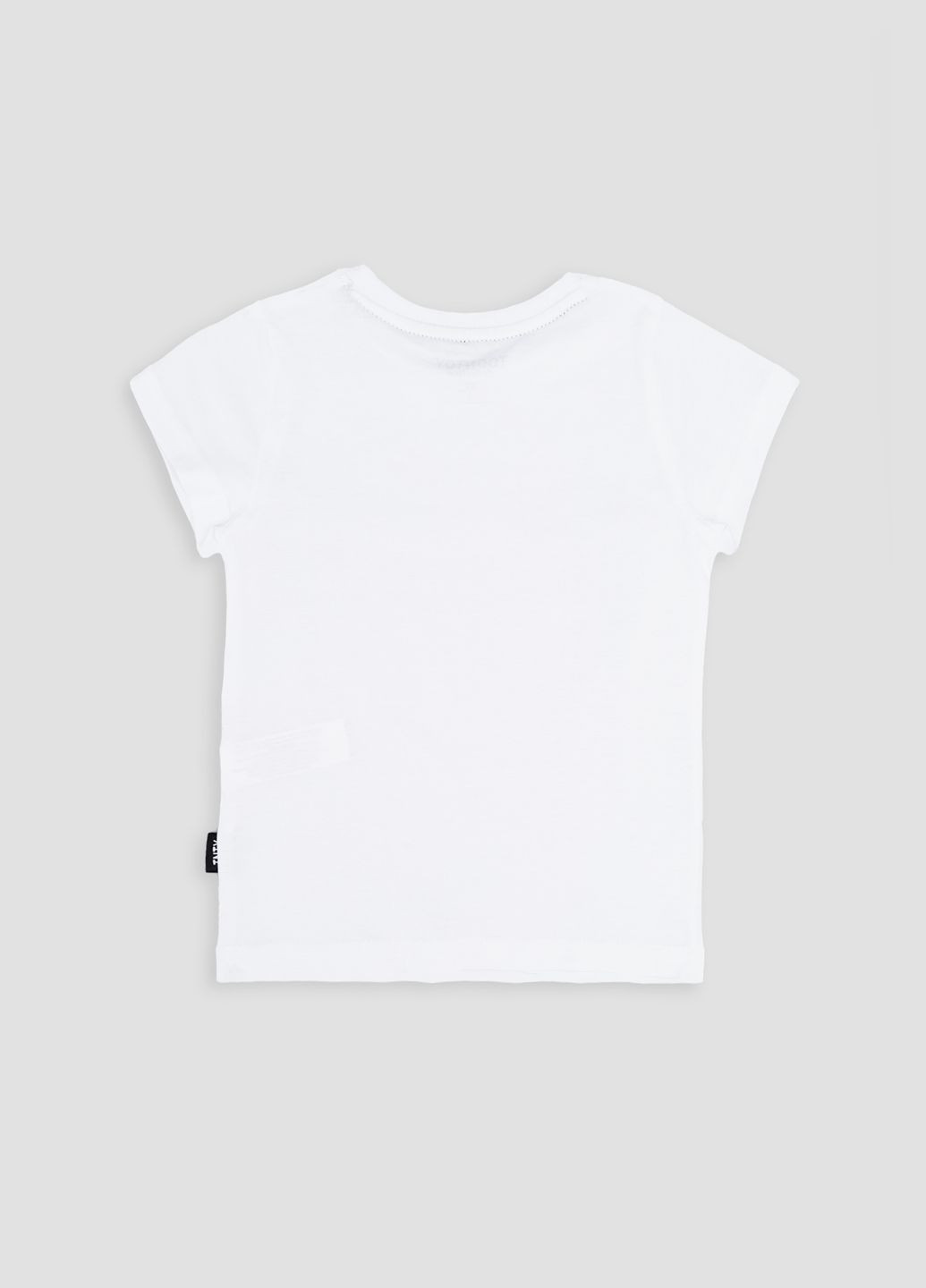 Белая летняя футболка с коротким рукавом для мальчика цвет белый цб-00244127 Toontoy