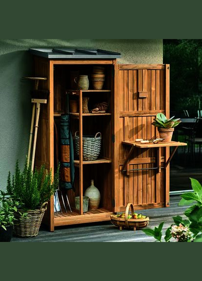 Шкаф для садового инвентаря из дерева Реталеу мускат (ОСН-001007) No Brand (328960206)