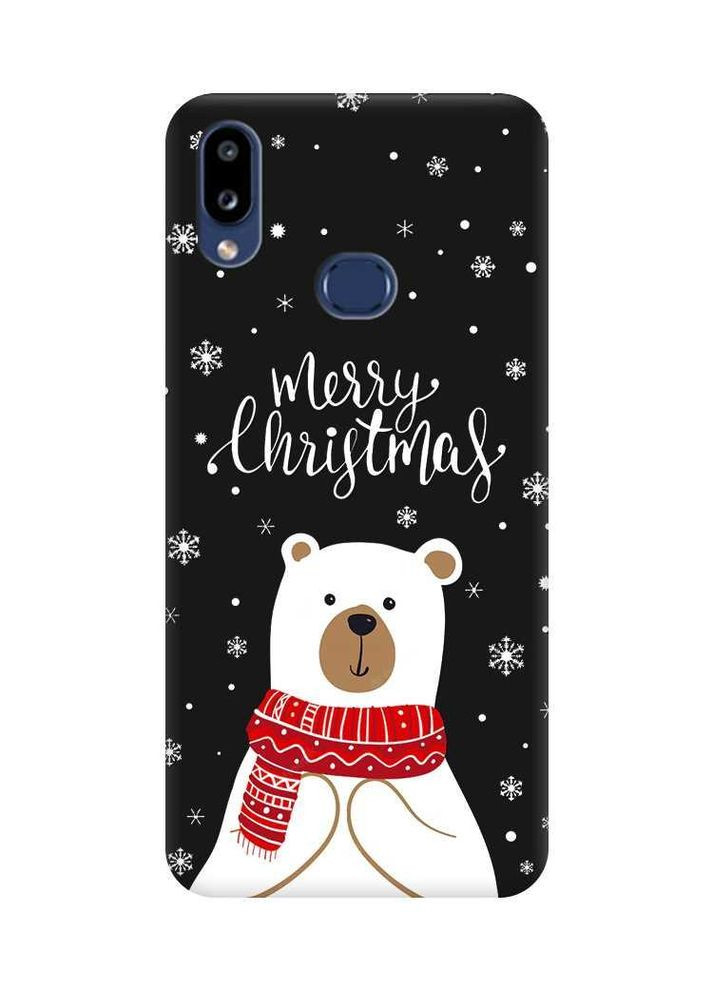 Матовый чехол на Samsung Galaxy A10ѕ A107 Мишка. С Рождеством (принт 146) Creative (362964071)