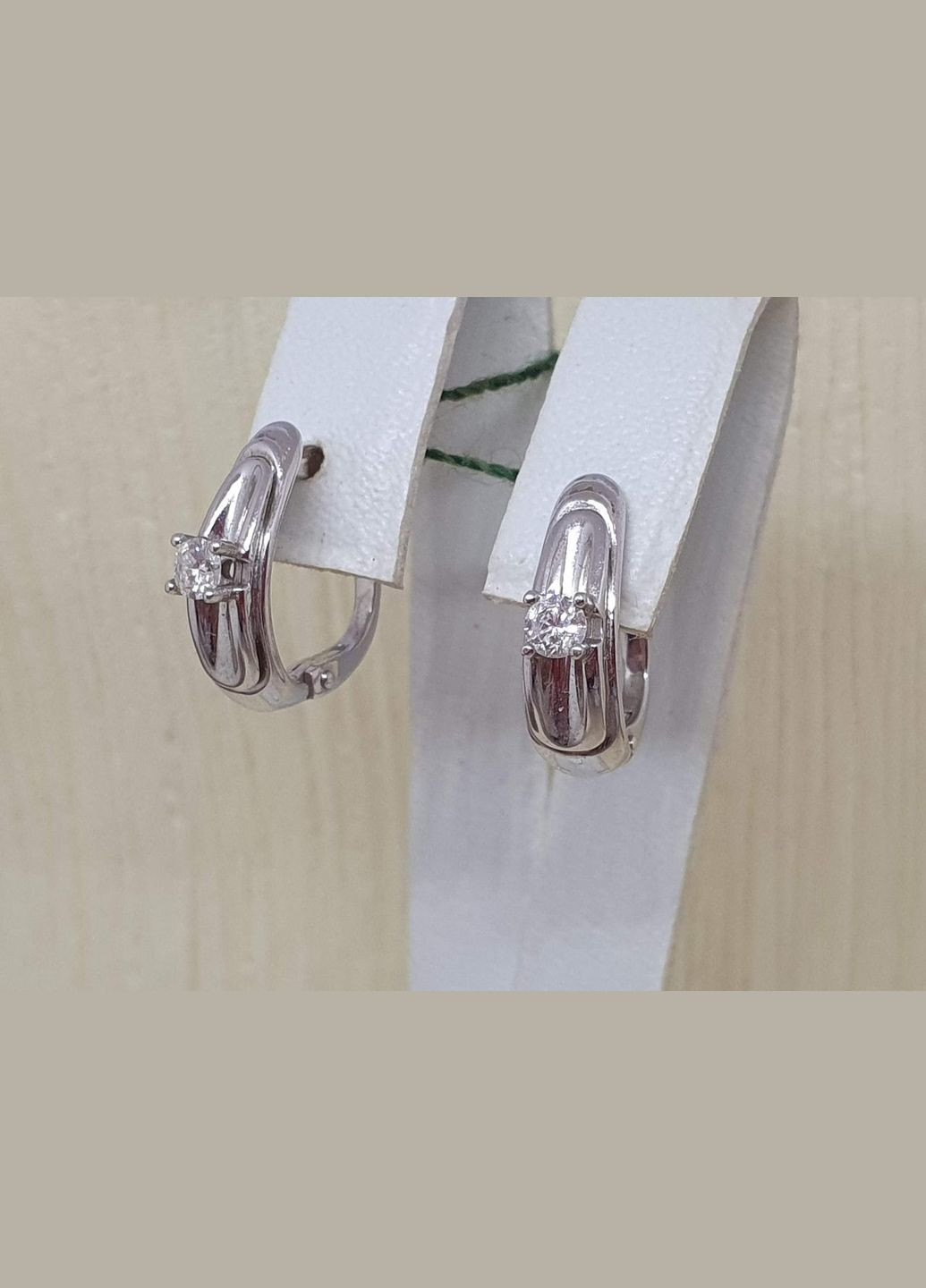 Золотые серьги с бриллиантами. 2801/1 No Brand (300293174)