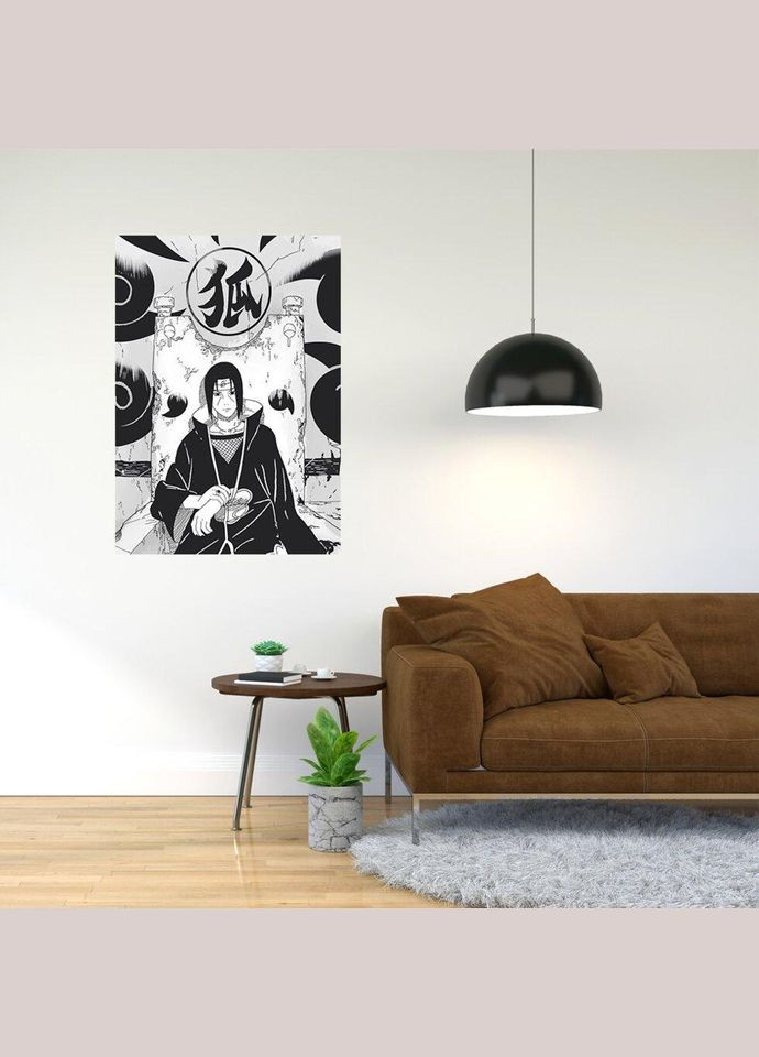 Плакат- с принтом "Наруто Итачи Манга - Naruto (аниме-сериал)" A2 А0 Кавун постер (316210861)