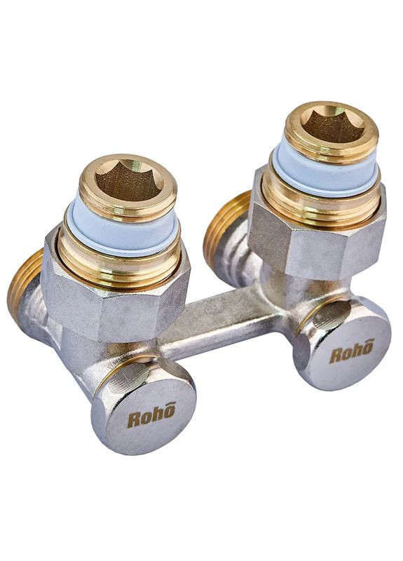 Кран запірний для радіатора Н-подібний R5351-075 - 3/4" кутовий (RO0214) Roho (322003030)