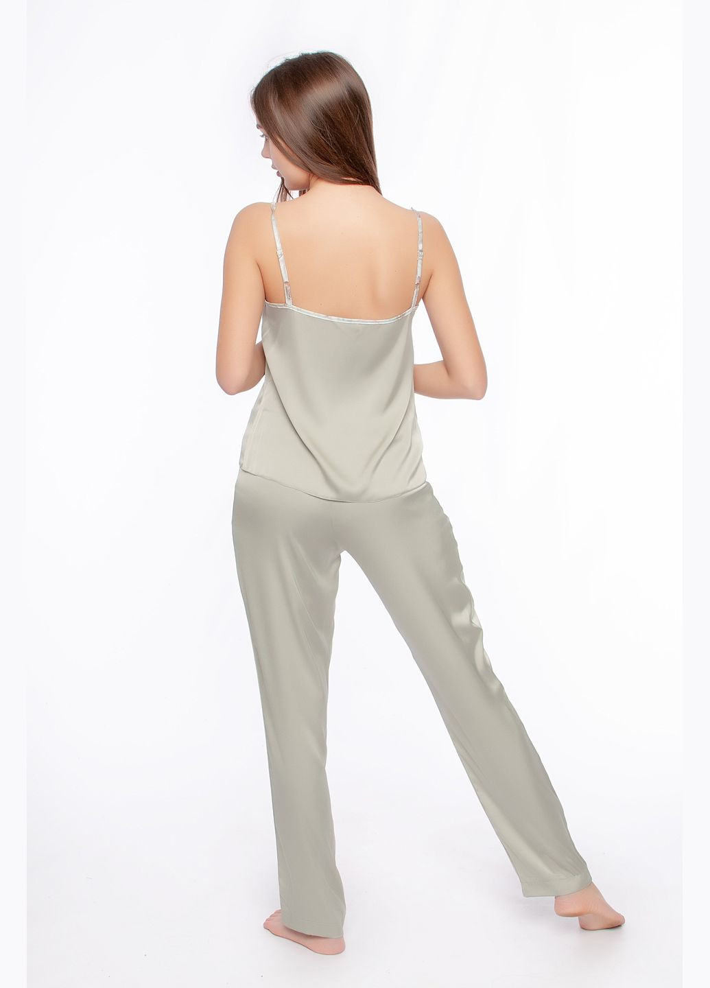 Оливковая всесезон пижама женская lingerie (майка и брюки) майка + брюки Serenade