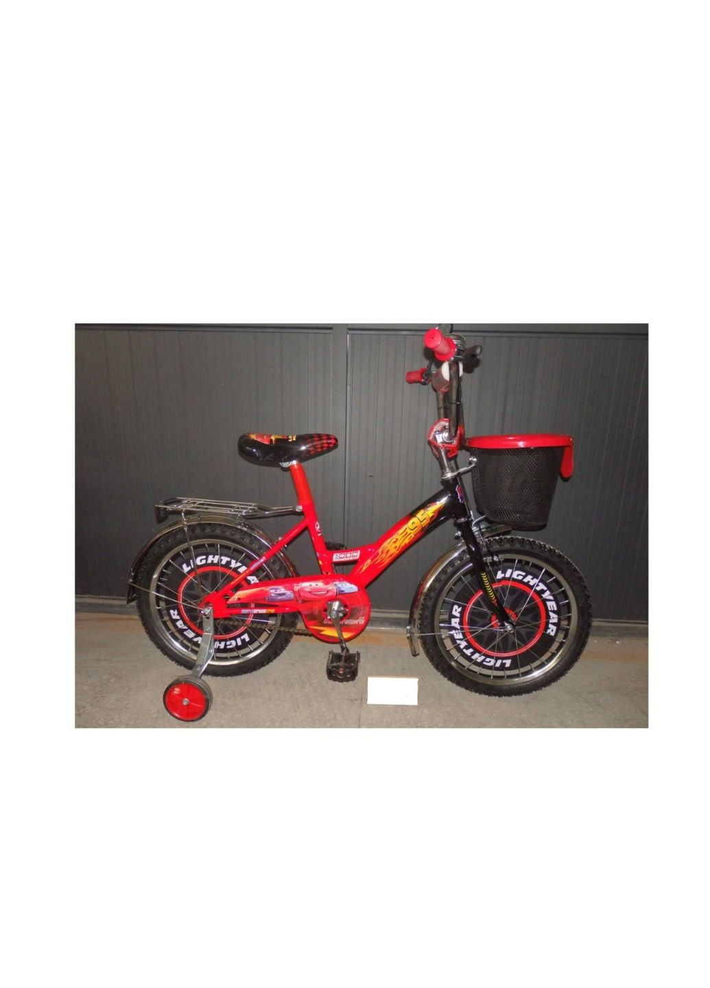 Велосипед Тачки+ Корзинка от : мечта маленького гонщика Красный, 16 Crosser (267810148)