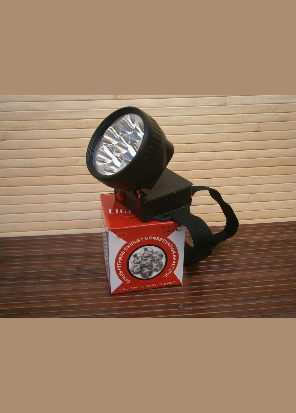 Фонарик светодиодный налобный 7 led bright No Brand (302391848)