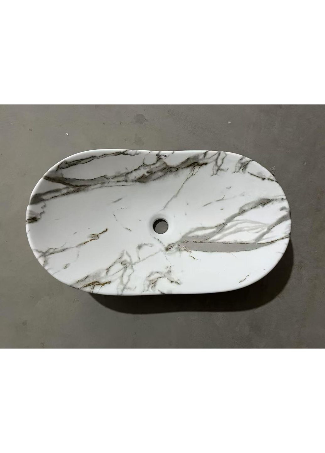 Раковина накладная PREMIUM WAVE-0105 MARBLE 620х360х160mm (MP6559) Mixxus (322074444)