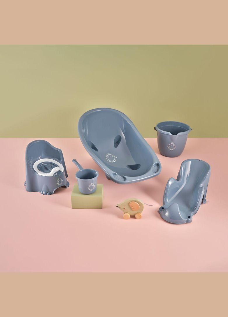 Набор для купания мальчика 5 предметов, синие аксессуары для ванной Dunya (307829166)