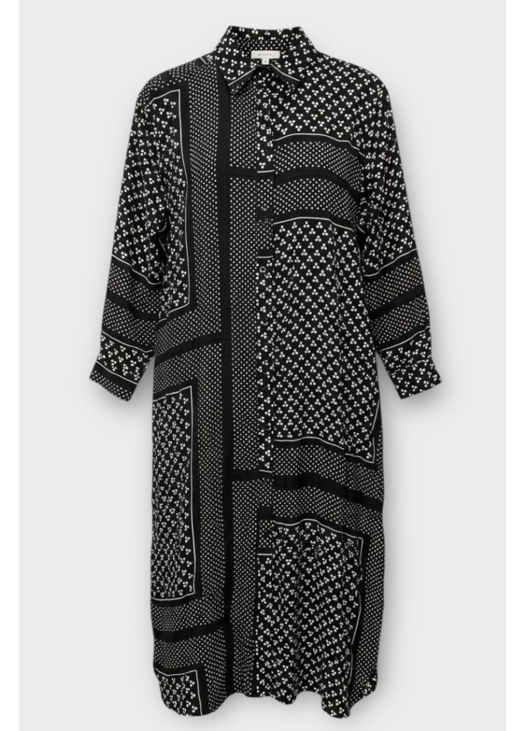 Черное платье J.Crew с абстрактным узором