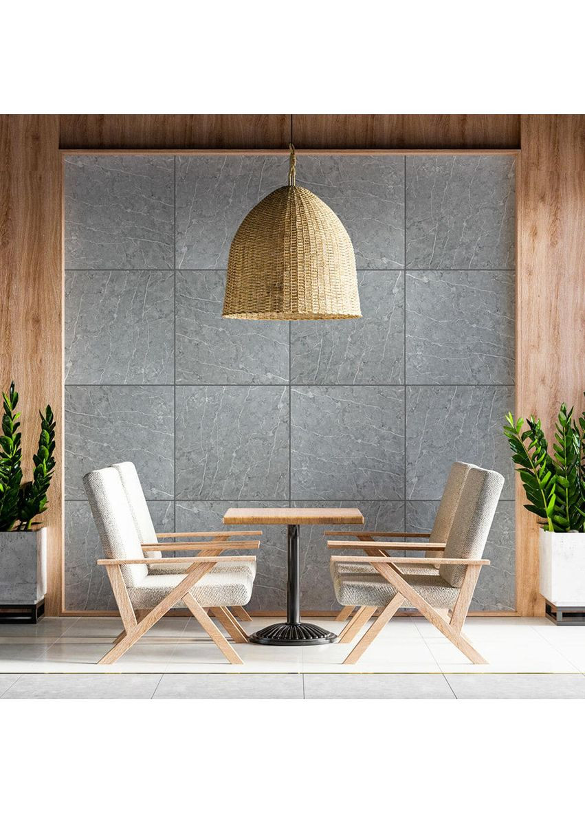 Декоративна ПВХ плита 600х600х3мм Металік мармур (S) SW-00001630 Sticker Wall (353967613)