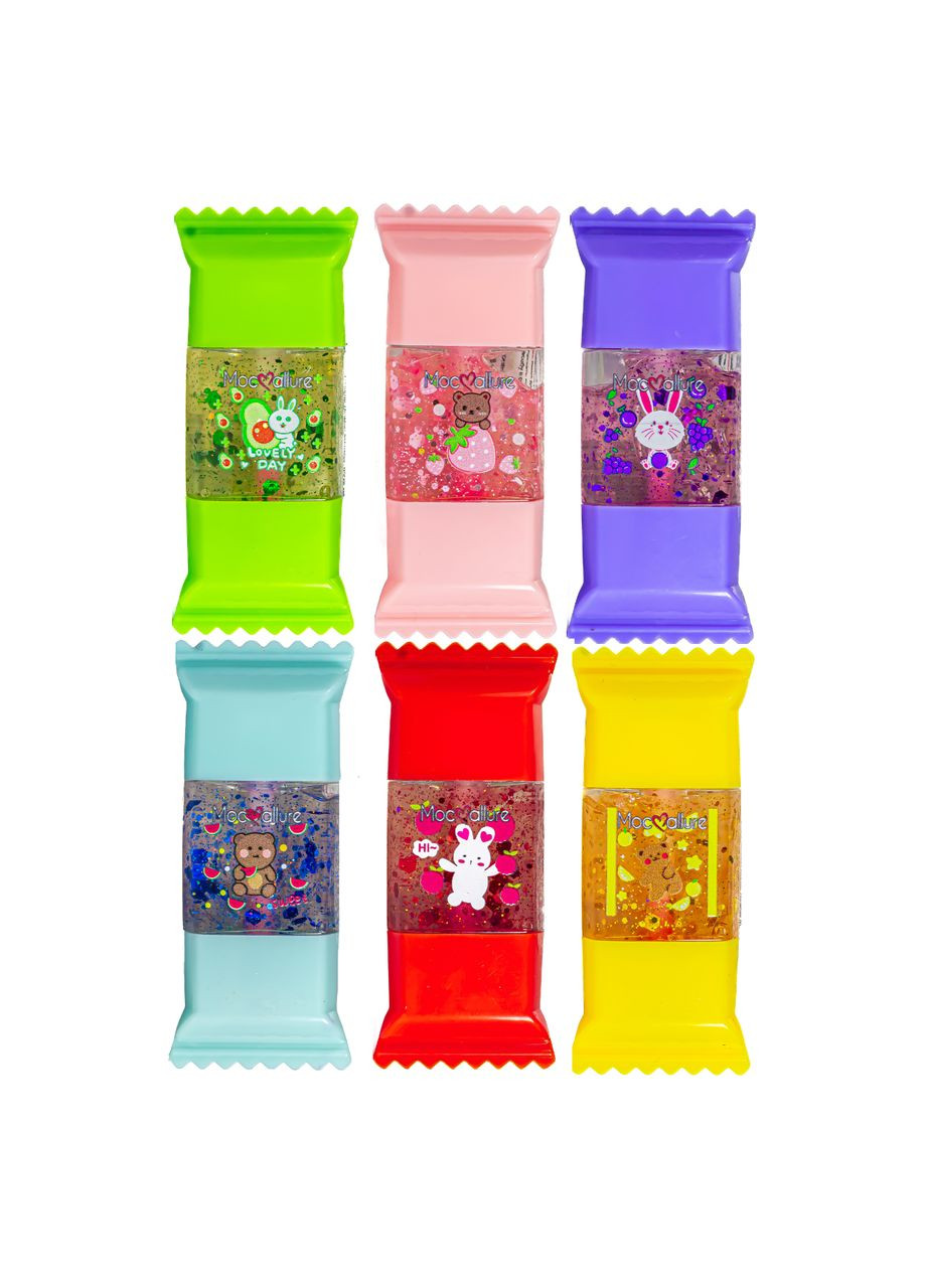 Блеск для губ с проявляющим цветом конфета 1242 (6шт в ассортименте) Mocallure (302965203)