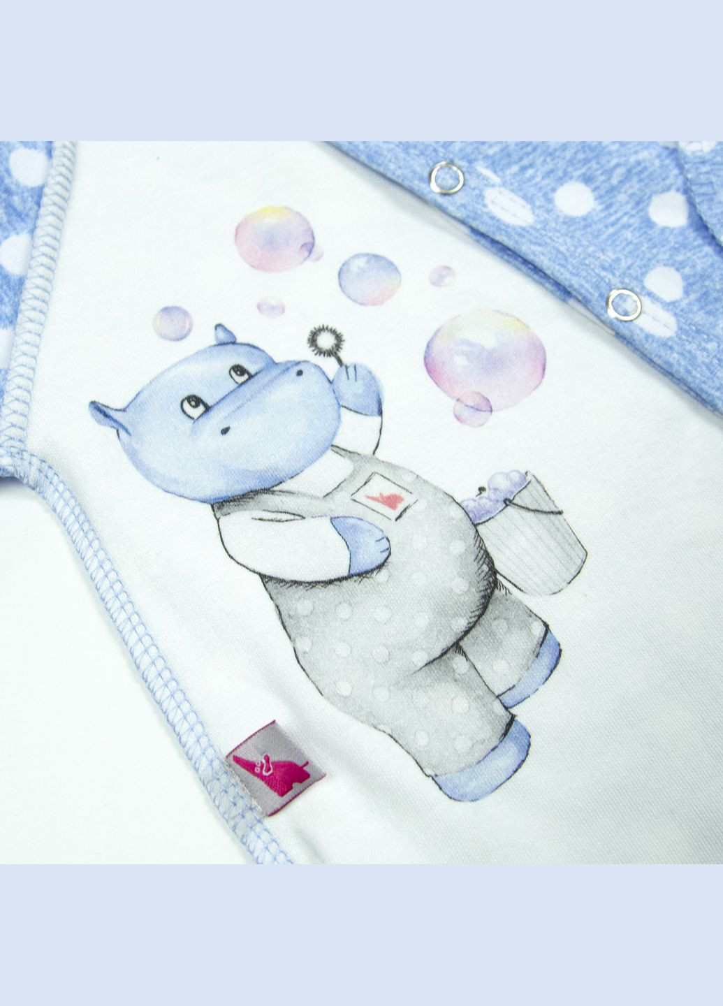 Боди с авторским рисунком бегемотик Toto Tunes (317891288)