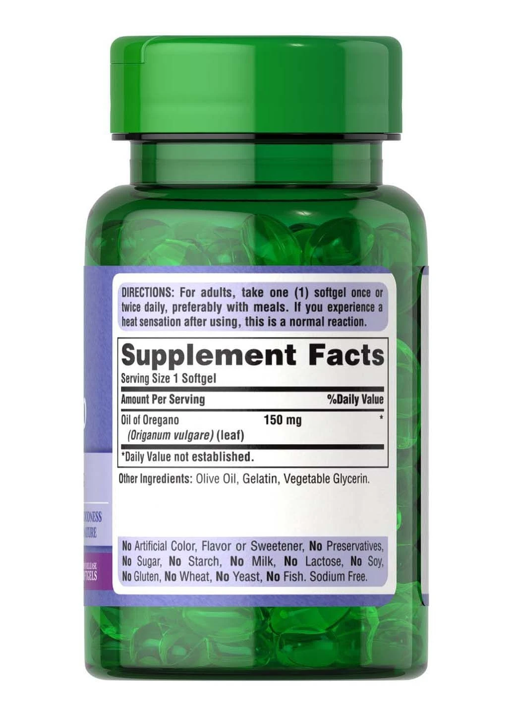 Олія Орегано Oil of Oregano 150 mg 90 Caps Puritans Pride (301770318)
