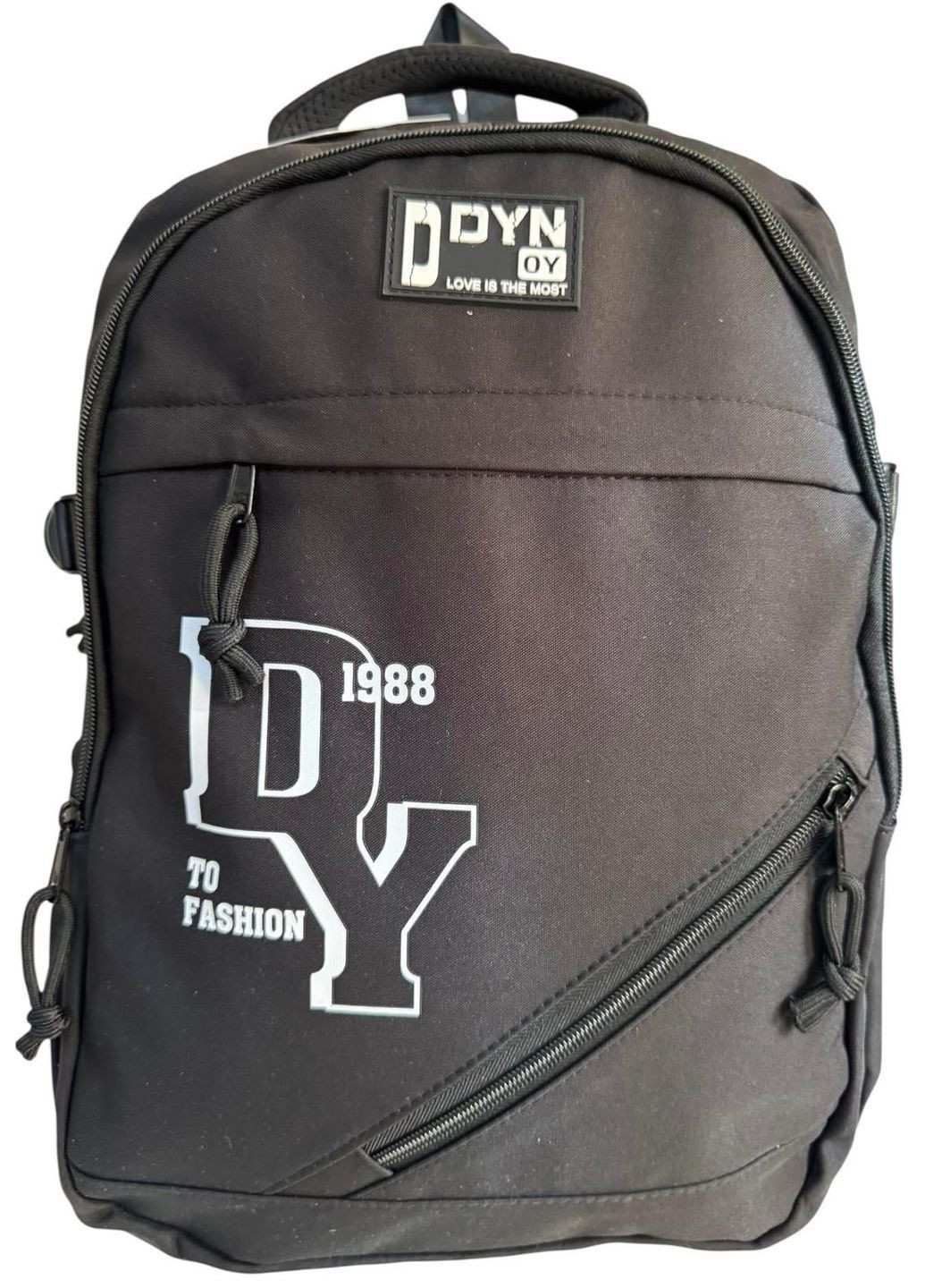 Рюкзак міський з трьома відділеннями 6239 чорний No Brand (368859141)