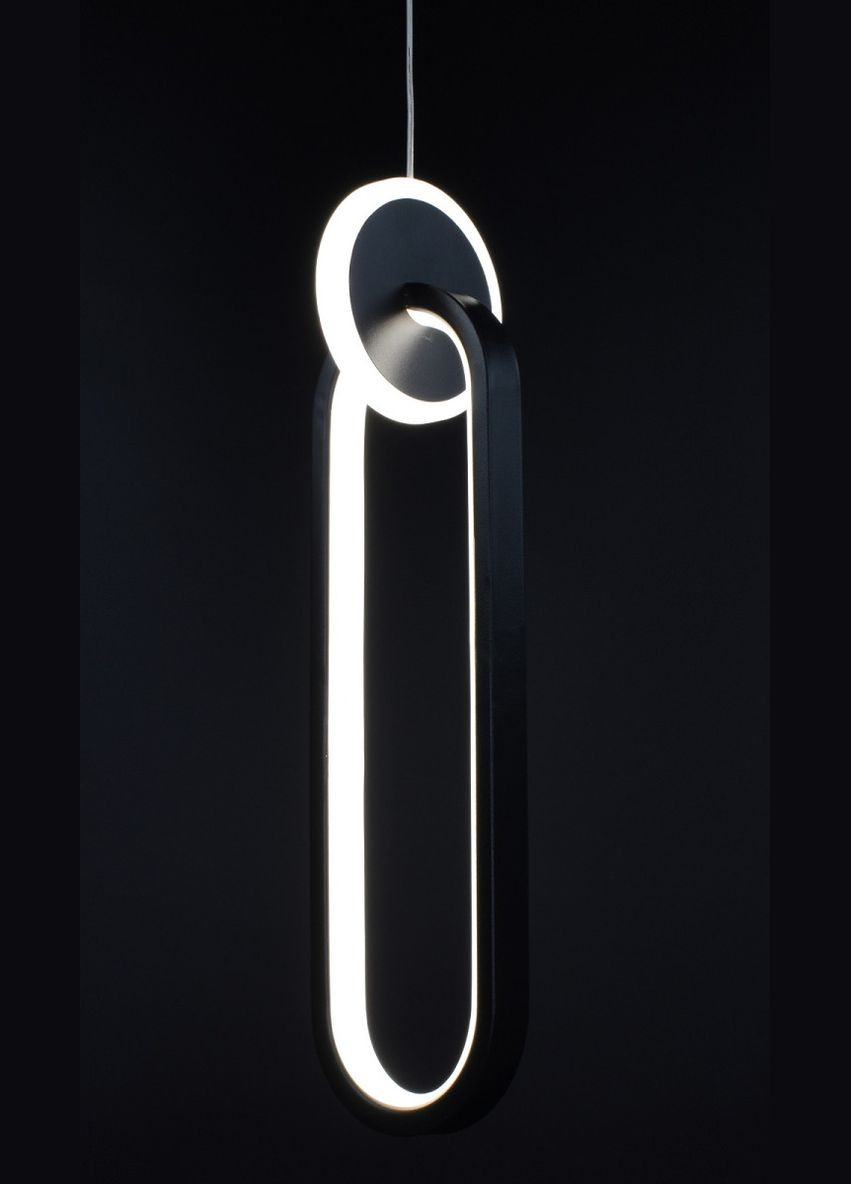 Люстра світлодіодна підвісна LED світильник для квартири на стелю лед 26991 Чорний 40-150х10х10 см. Sunnysky (364752481)