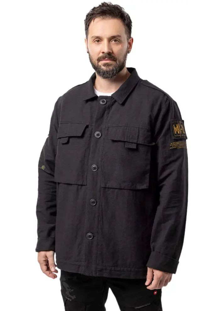 Чорна сорочка aviatsiya halychyny mission mariupol black No Brand