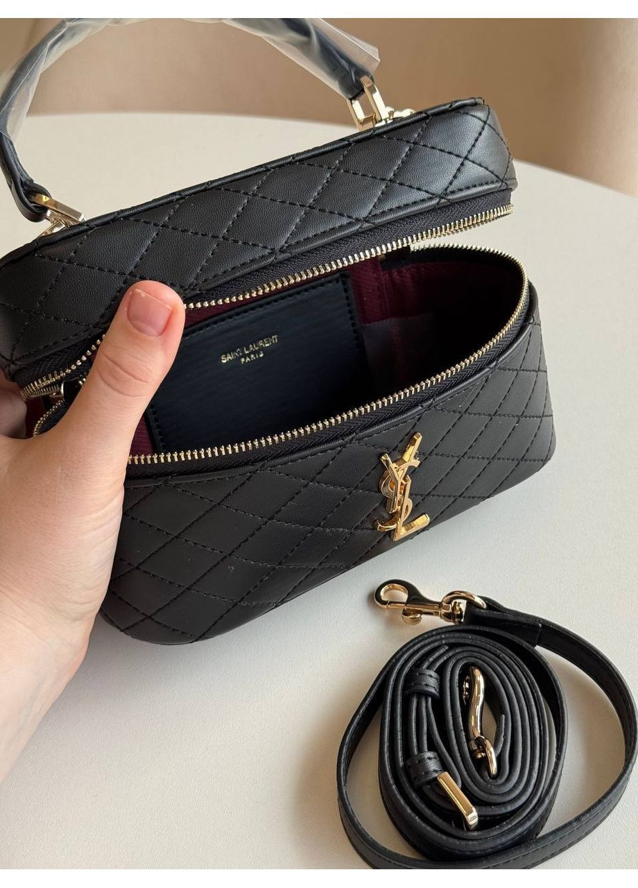 YSL Чорна «Бочка» з золотою фурнітурою Vakko (363295506)