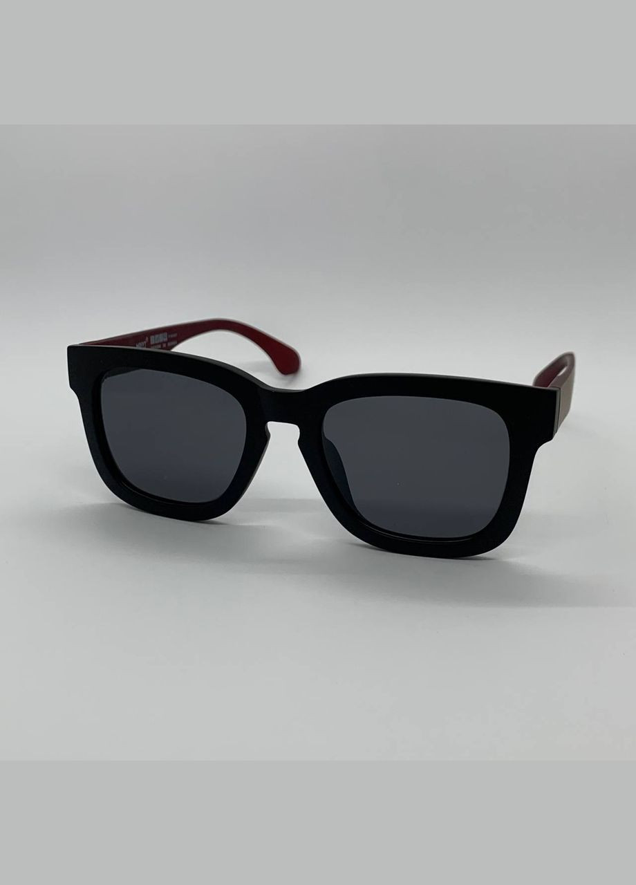 Чоловічі сонцезахисні окуляри з поляризацією та UV400-захистом | Стильні окуляри в чорній оправі No Brand MB1378-2 (341527356)